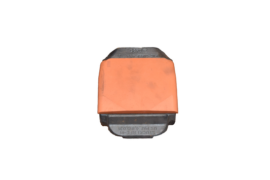 SNUBBER PART, RFE-41 RESILIENT FRICTION ELEMENT WEDGE, FOR USE ON 100 TON BARBER S-S-HD TRUCKS. REPLACES BARBER 834-C WEDGE
