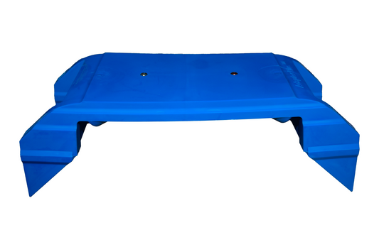 BEARING ADAPTER, ADAPTER PLUS PAD FOR 6-1/2 X 9 NARROW PEDESTAL TYPE, BLUE POLYMER WITH COPPER GROUND