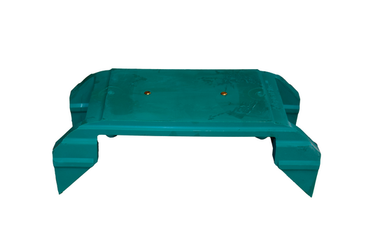 BEARING ADAPTER, ADAPTER PLUS PAD FOR 6-1/2 X 9 NARROW PEDESTAL TYPE, GREEN POLYMER WITH COPPER GROUND