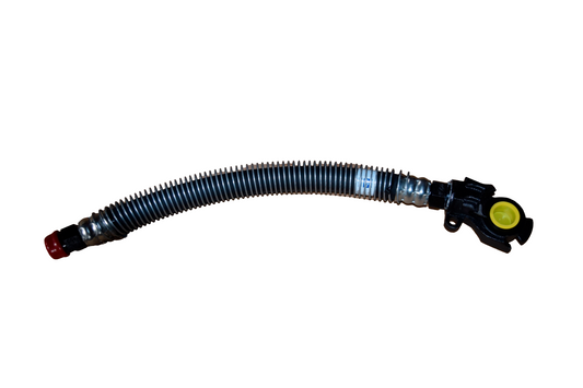 HOSE ASSEMBLY, 25.75 IN OVERALL LENGTH, AAR-M618 SIZE 16 HOSE (7/8 IN I.D.) WITH CRIMPED HOSE FERRULES, 1 IN NPT FITTING ON ONE END AND LS415E GLADHAND ON OTHER END, & METAL COIL SPRING GUARD