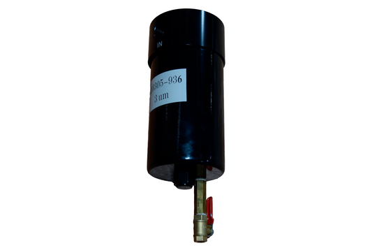 AIR FILTER, FOR 3/4 IN DIA. PIPE, WITH DRAIN VALVE, 3 MICRON FILTER ELEMENT, AND 1 PIECE BOWL.